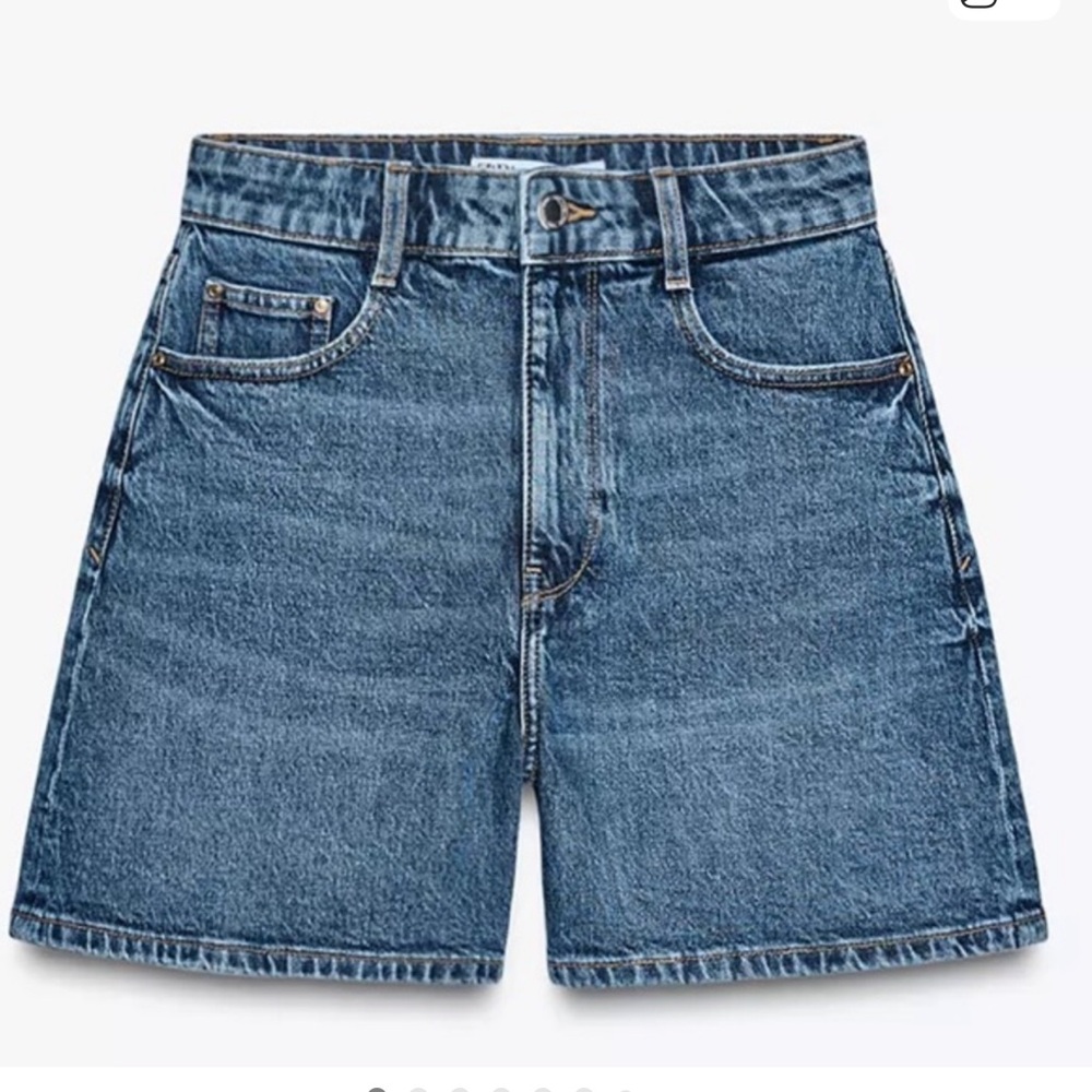 Zara Denim High-Waisted Shorts